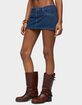 EDIKTED Camelia Denim Mini Skort image number 2