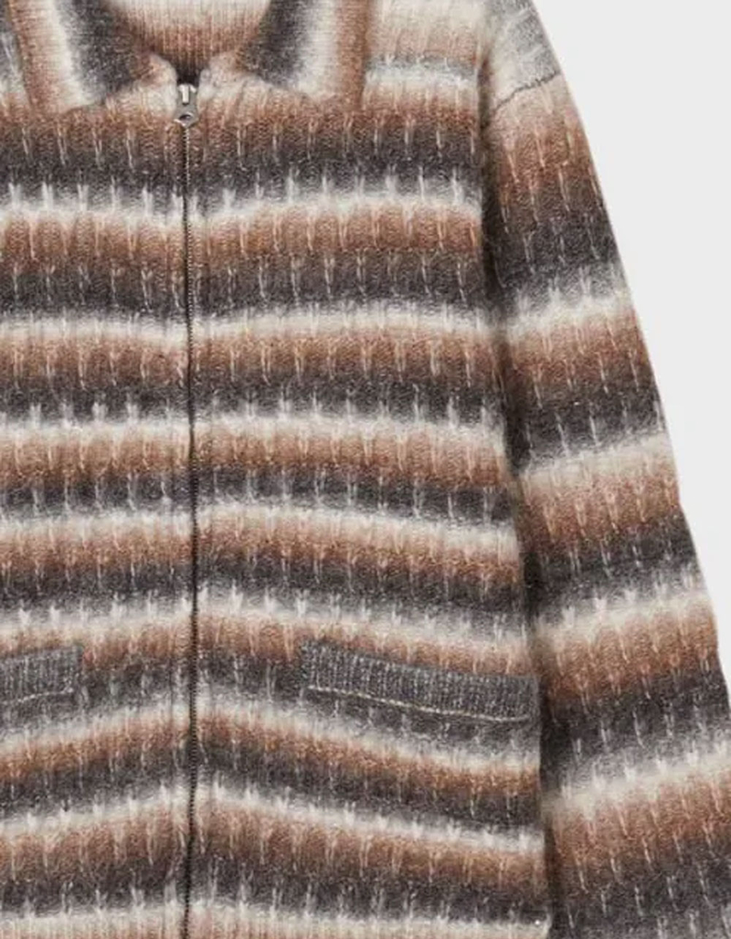 OBEY Reggie Mens Zip-Up Cardigan image number 1