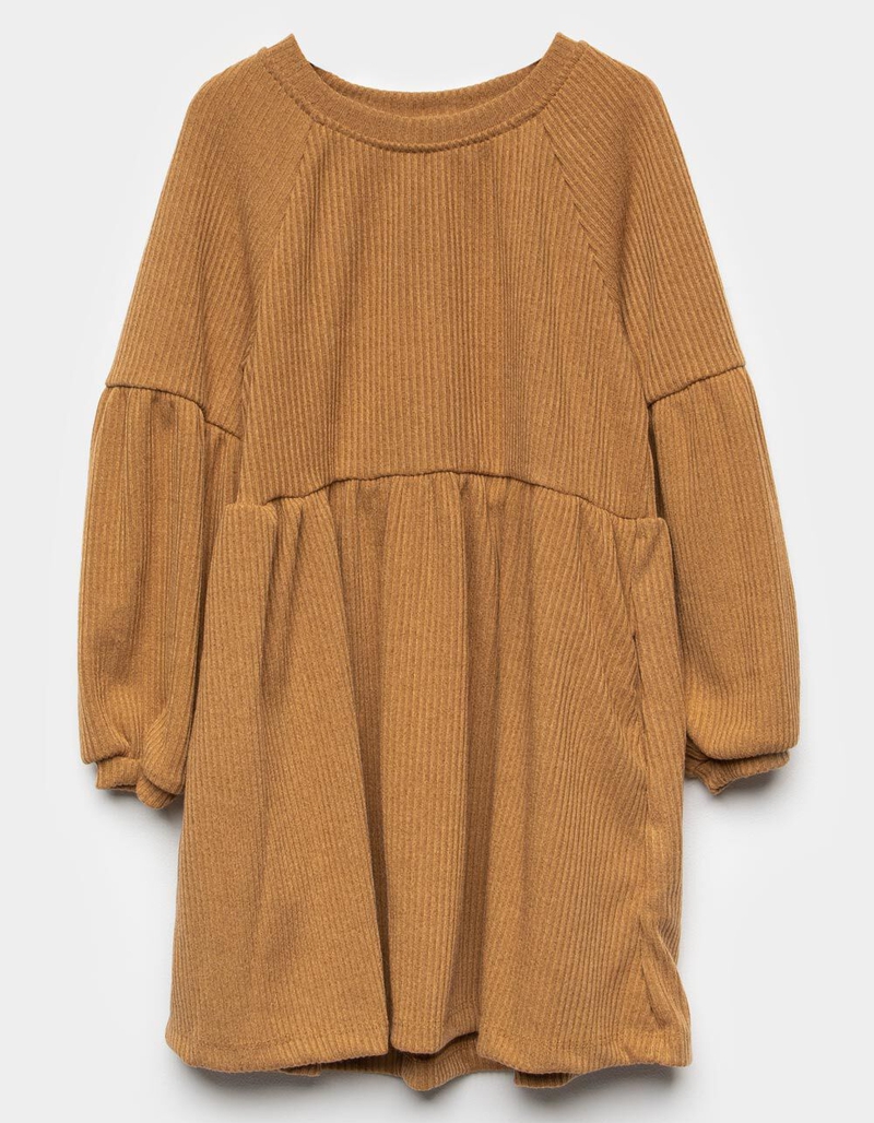 HAYDEN Ribbed Knit Girls Dress image number 0