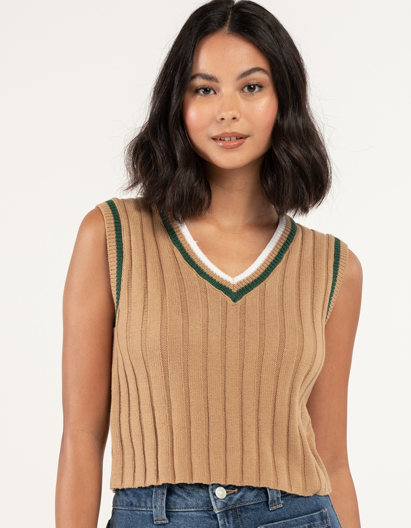 RSQ Preppy Womens Sweater Vest image number 3