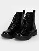 SODA Lug Sole Side Zip Womens Combat Boots image number 1