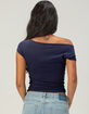 RSQ Womens 90 Polka Dot Off The Shoulder Top image number 4