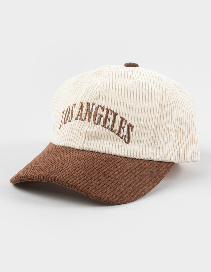 Los Angeles Womens Corduroy Strapback Hat image number 0