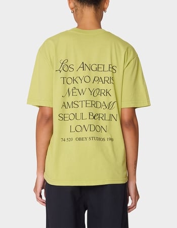 OBEY Mix Type City Roll Call Michelle Womens Tee Alternative Image