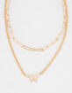 FULL TILT Butterfly Layered Chain Necklace image number 2