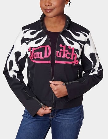VON DUTCH Mechanical Stretch Twill Flame Womens Jacket Alternative Image