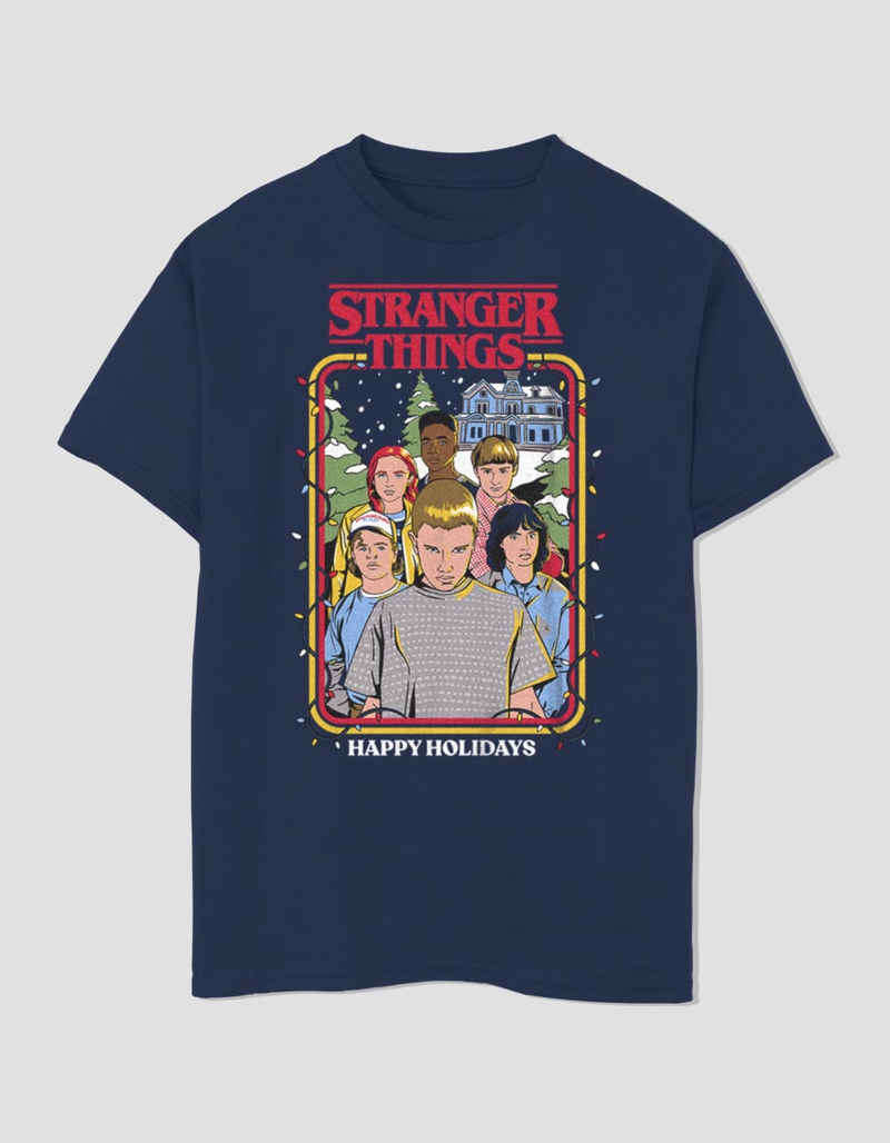 STRANGER THINGS Snowy Group Unisex Kids Tee image number 0