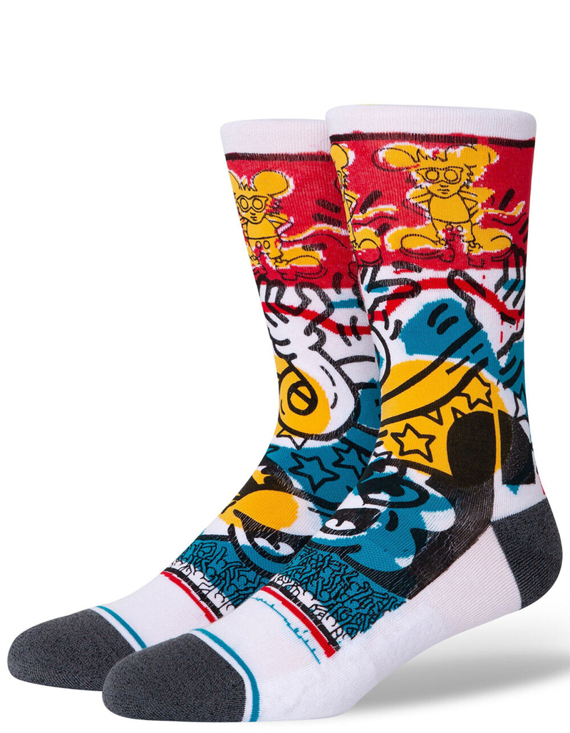 STANCE Primary Haring Mens Crew Socks image number 0