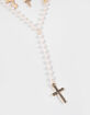 FULL TILT Cross Faux Pearl Layered Y Necklace image number 2