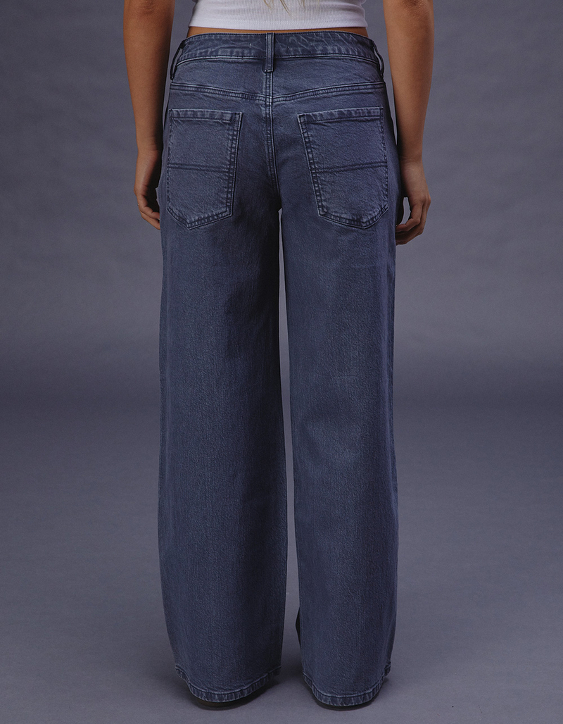 RSQ Womens Mid Rise Seam Loose Fit Pants image number 3