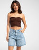 LEVI'S Premium High Rise Baggy Womens Shorts - Far And Wide image number 1