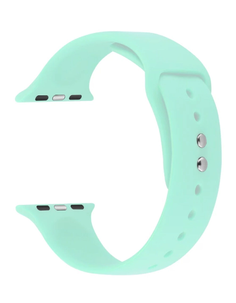 POSH TECH 42mm Silicone Sport Mint Apple Watch Wristband image number 1
