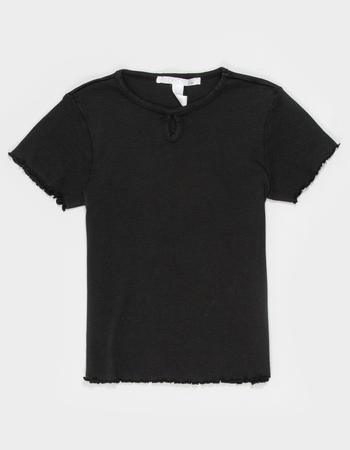 FULL TILT Keyhole Girls Top Primary Image
