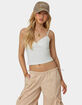 EDIKTED Gila Lace Trim Tank Top image number 1