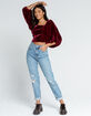 FREE PEOPLE Velvet Open Back Womens Top image number 4