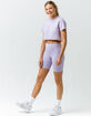 RSQ Nylon Womens Lavender Biker Shorts image number 4