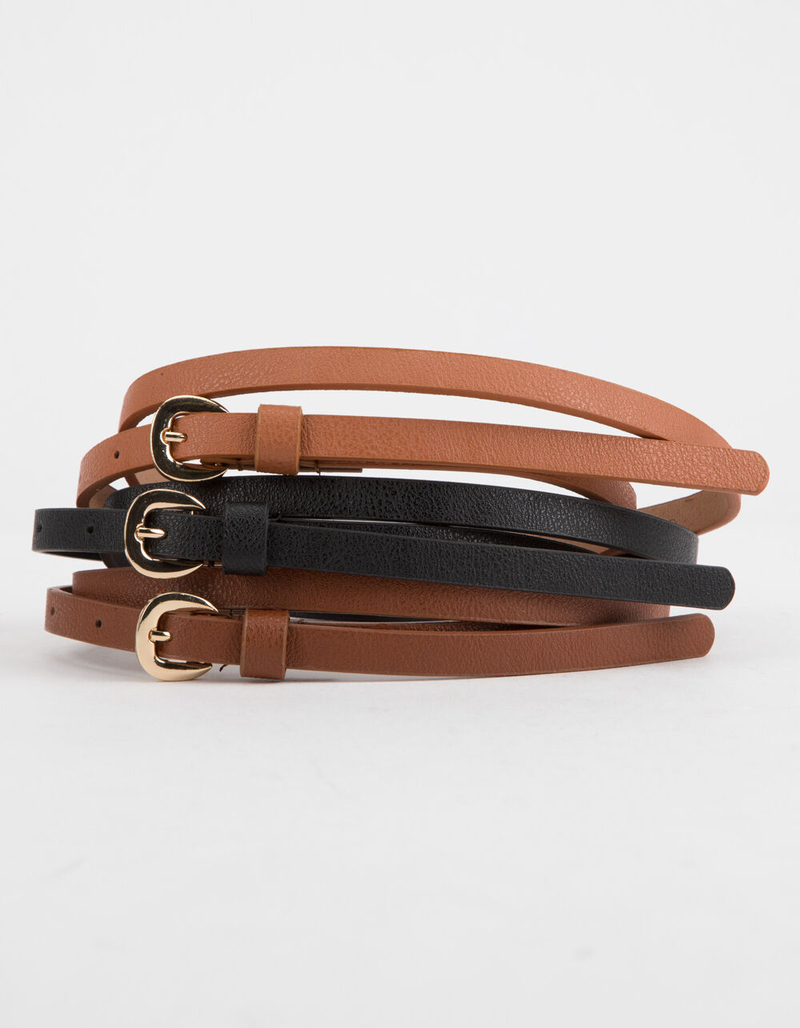 3 Pack Solid Belts image number 0
