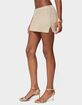 EDIKTED Goldy Metallic Knit Mini Skort image number 2