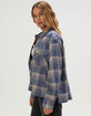SALTY CREW Nomad Womens Crop Flannel image number 3