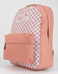 VANS Realm Rose Dawn Checkered Backpack image number 2