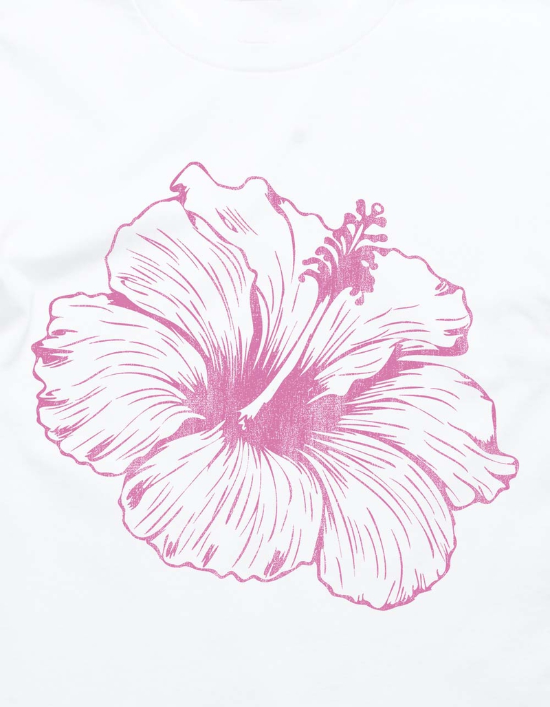 HIBISCUS Outline Unisex Long Sleeve Tee image number 1