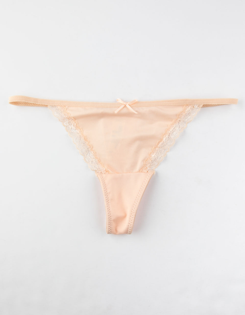 FULL TILT Not A Sound Peach Thong image number 0