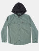 RVCA Husker Boys Hooded Button Up Shirt image number 2