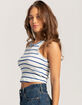 BRIXTON Organic Rib High Neck Womens Tank Top image number 3