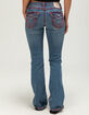 TRUE RELIGION Becca Mid Rise Super T Flap Womens Bootcut Jeans image number 3