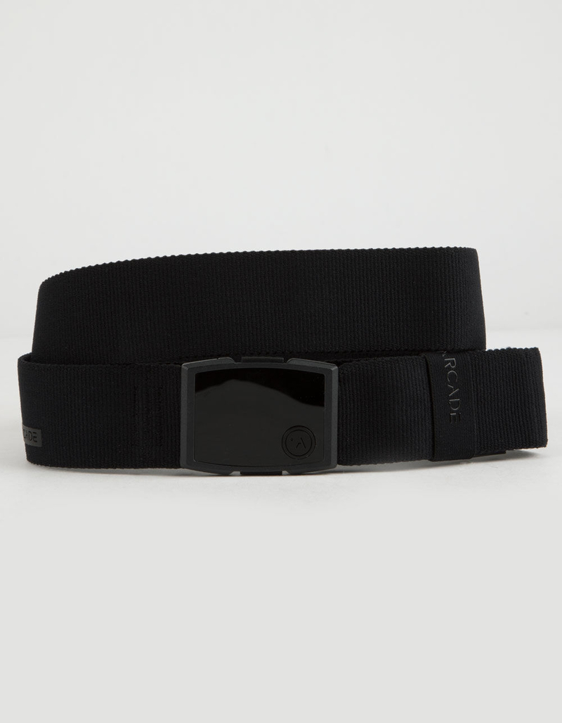 ARCADE Padre Black Mens Leather Belt image number 1