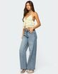 EDIKTED Ery Wide Leg Mid Rise Jeans image number 3