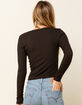 WEST OF MELROSE Key To My Heart Keyhole Womens Rib Tee image number 3