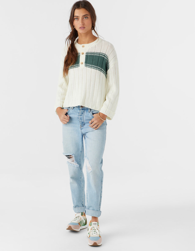 O'NEILL Oceanfront Stripe Womens Henley Sweater image number 4