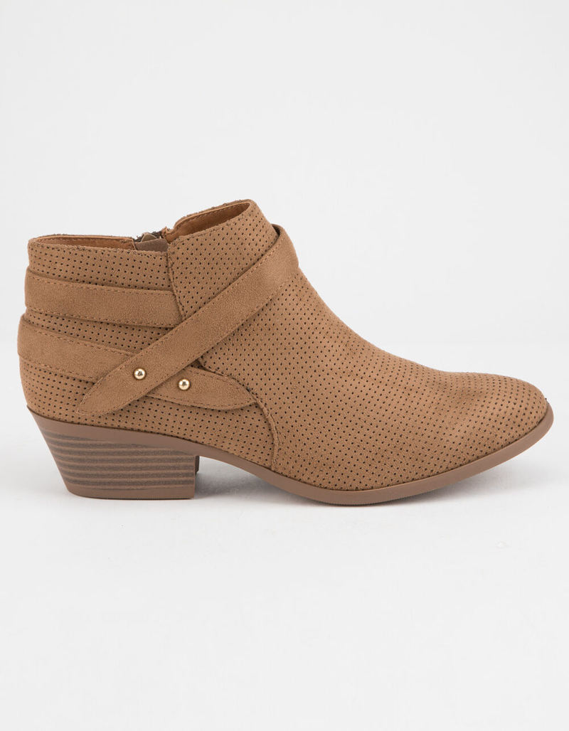 SODA Portia Tan Womens Booties image number 1