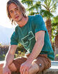 BILLABONG Swelled Heather Turquoise Mens T-Shirt image number 1