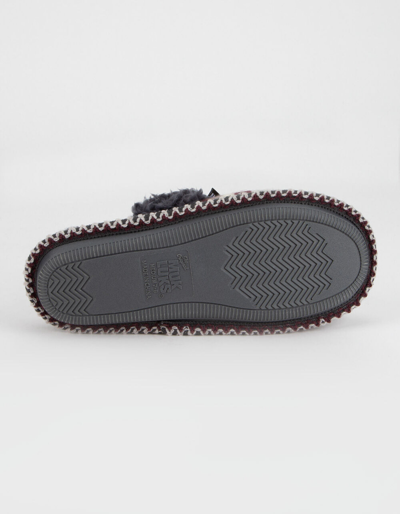 MUK LUKS Frida Fairisle Wine Womens Slippers image number 4