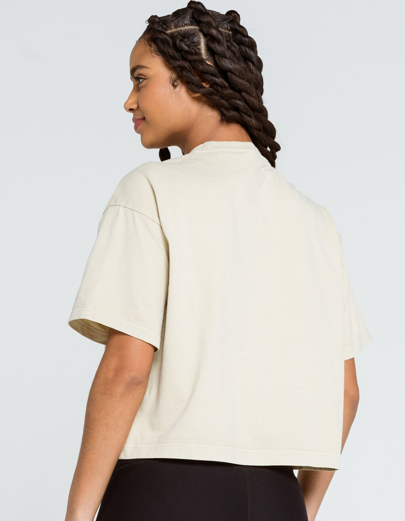 REEBOK Classics Natural Dye Womens Cream Crop Tee image number 2
