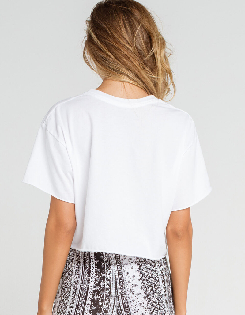 THE ORIGINAL RETRO BRAND MSU Michigan State University Spartans Womens Crop Tee image number 3