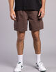 RSQ Mens Cargo Twill Pull On Shorts image number 8