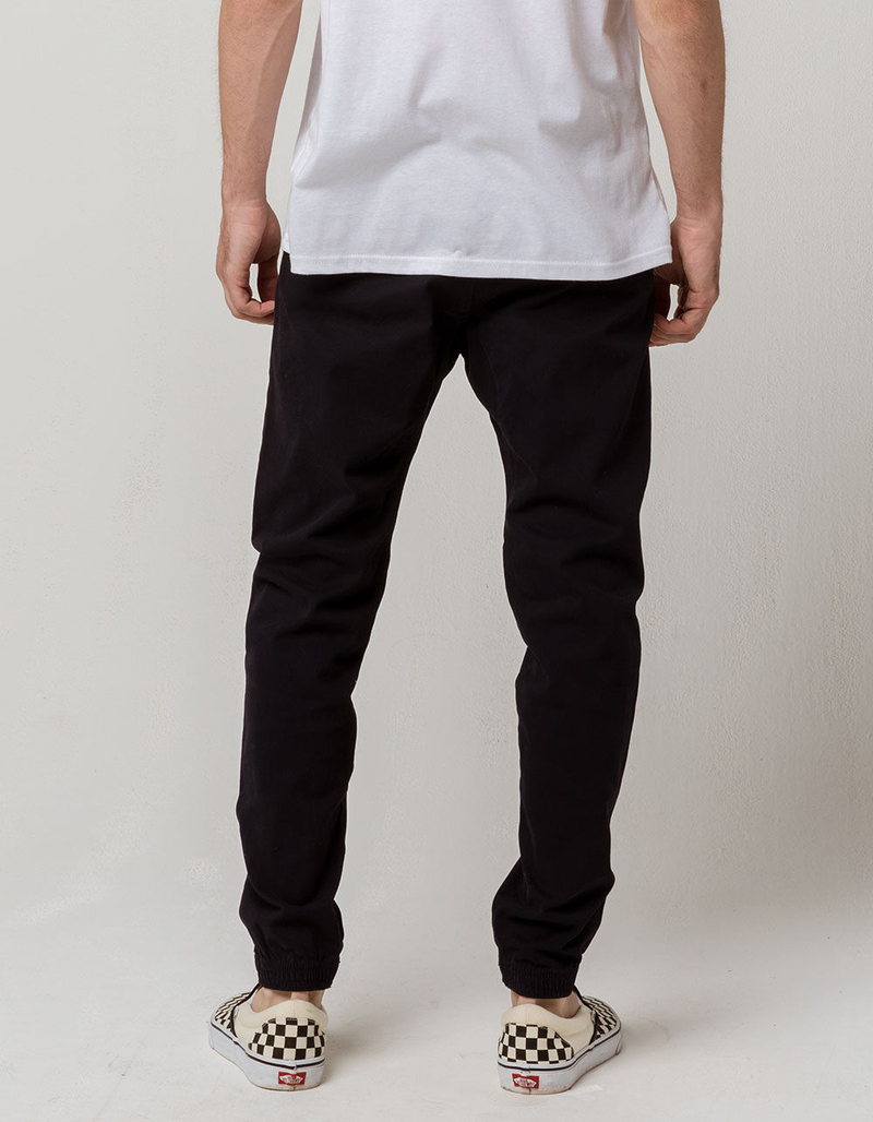 CHARLES AND A HALF Midnight Blue Mens Twill Jogger Pants image number 2