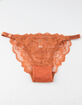 FULL TILT Lace Cheeky Burnt Orange Panties image number 1