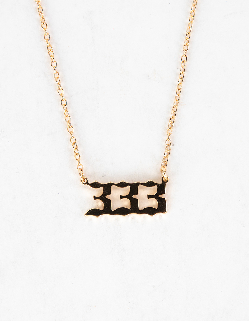 FULL TILT 333 Angel Number Necklace image number 2