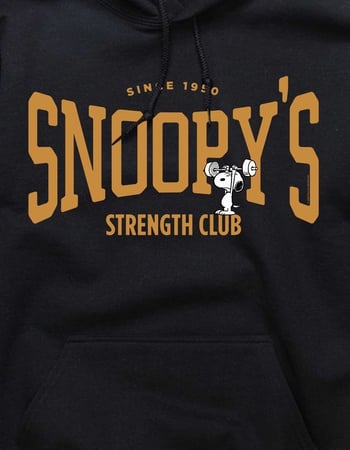 PEANUTS Snoopy's Strength Club Unisex Hoodie Alternative Image