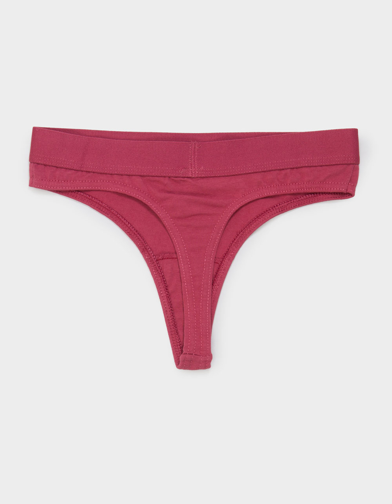 FULL TILT Waistband Cotton Thong image number 1