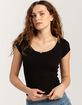 HEART & HIPS Rosette Womens Tee image number 1