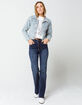 RSQ Crop Womens Light Wash Denim Jacket image number 4