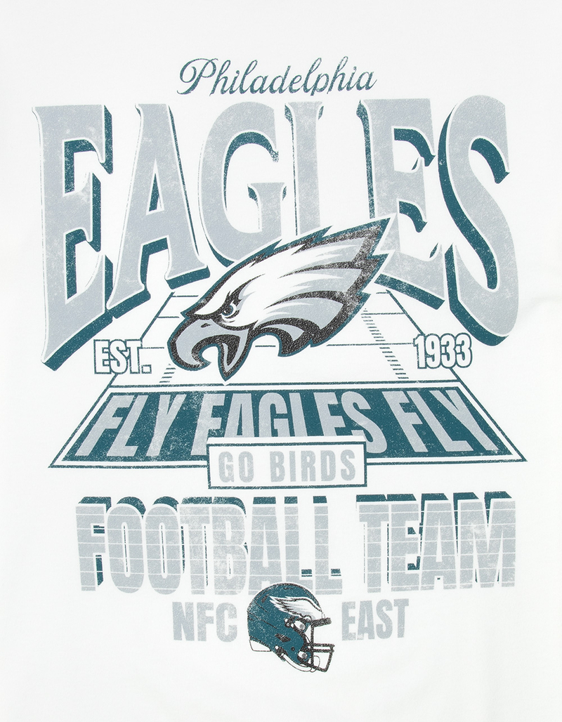 THE WILD COLLECTIVE Philadelphia Eagles End Zone Mens Boxy Tee image number 1