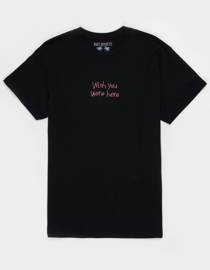 RIOT SOCIETY Wish You Were Here Embroidered Mens Tee image number 0