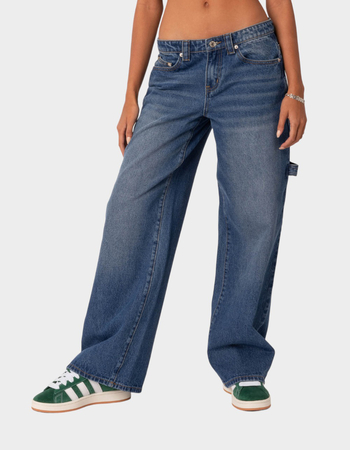 EDIKTED Carpenter Low-Rise Womens Jeans Primary Image