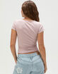 TILLYS Bow Picot Trim Womens Top image number 4